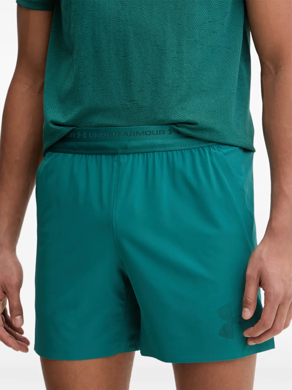Under Armour Vanish Elite elastische shorts met logoprint Groen