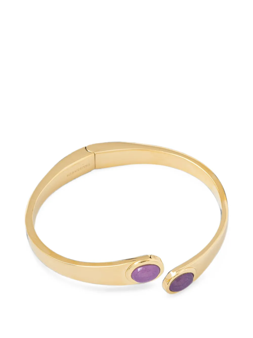 Trussardi stone-embellished cuff bracelet - Oro
