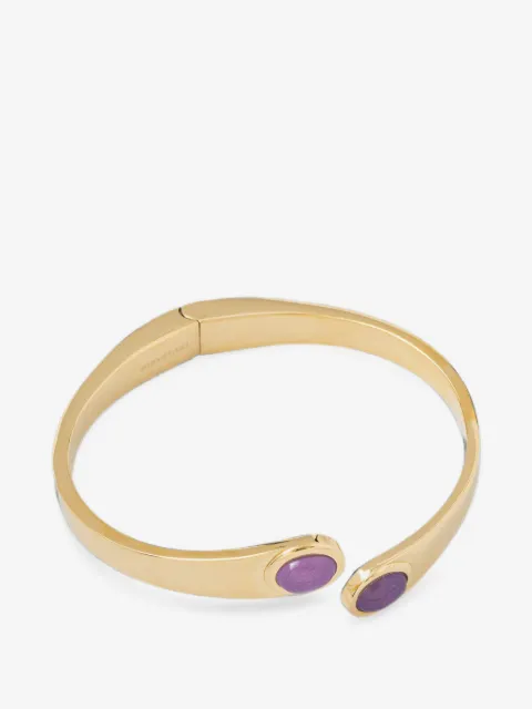 Trussardi stone-embellished cuff bracelet