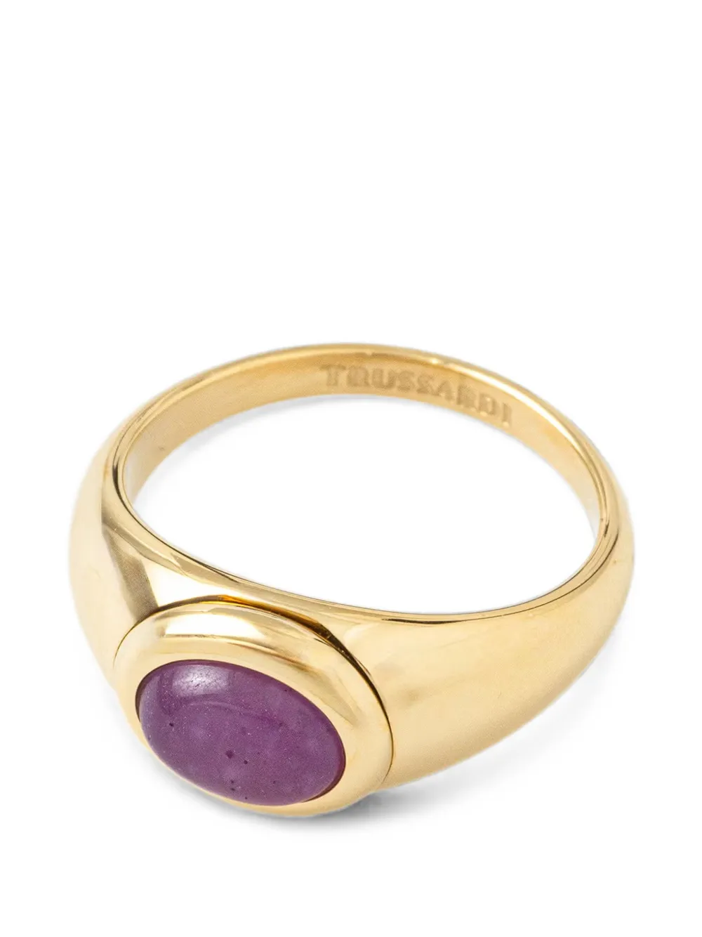 Trussardi stone-embellished ring - Oro