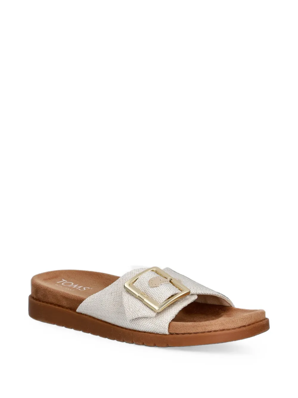 Toms Marin buckle-detail slides Beige
