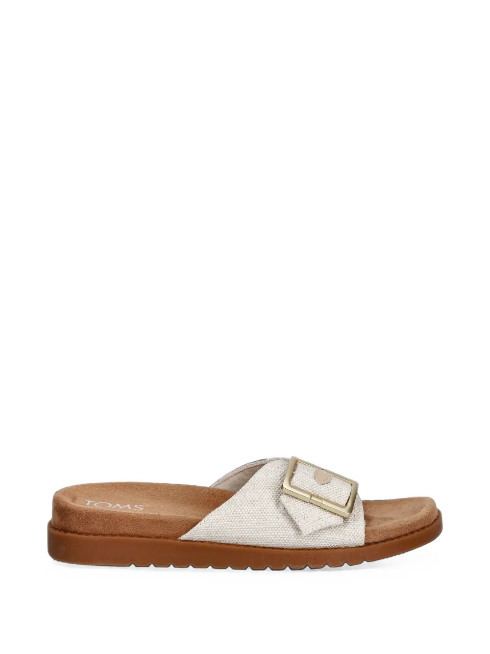 Toms Marin buckle-detail slides Beige