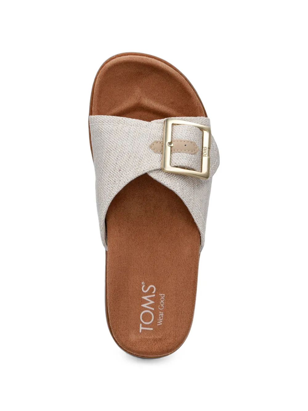 Toms Marin buckle-detail slides Beige