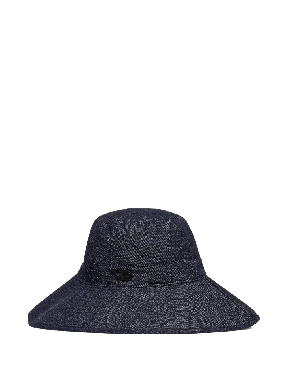 Trussardi logo-plaque wide-brim hat - Blu
