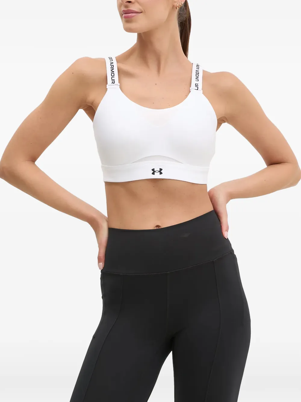 Under Armour Infinity 2.0 Sport-BH mit Logo - Weiß