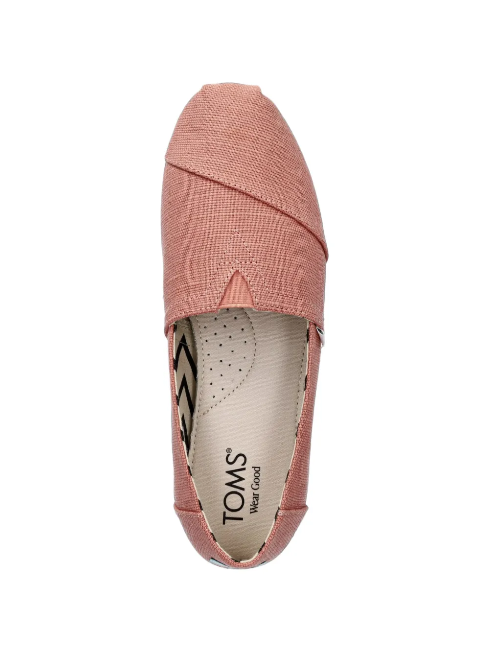 Toms canvas slip-on ballet flats Roze