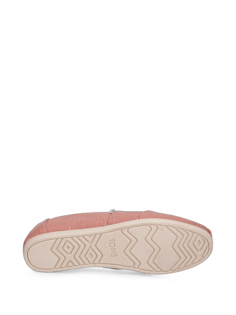 Toms canvas slip-on ballet flats Roze