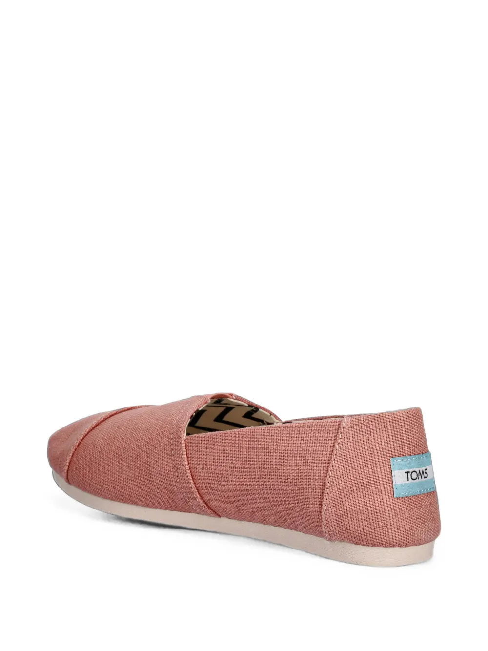 Toms canvas slip-on ballet flats Roze