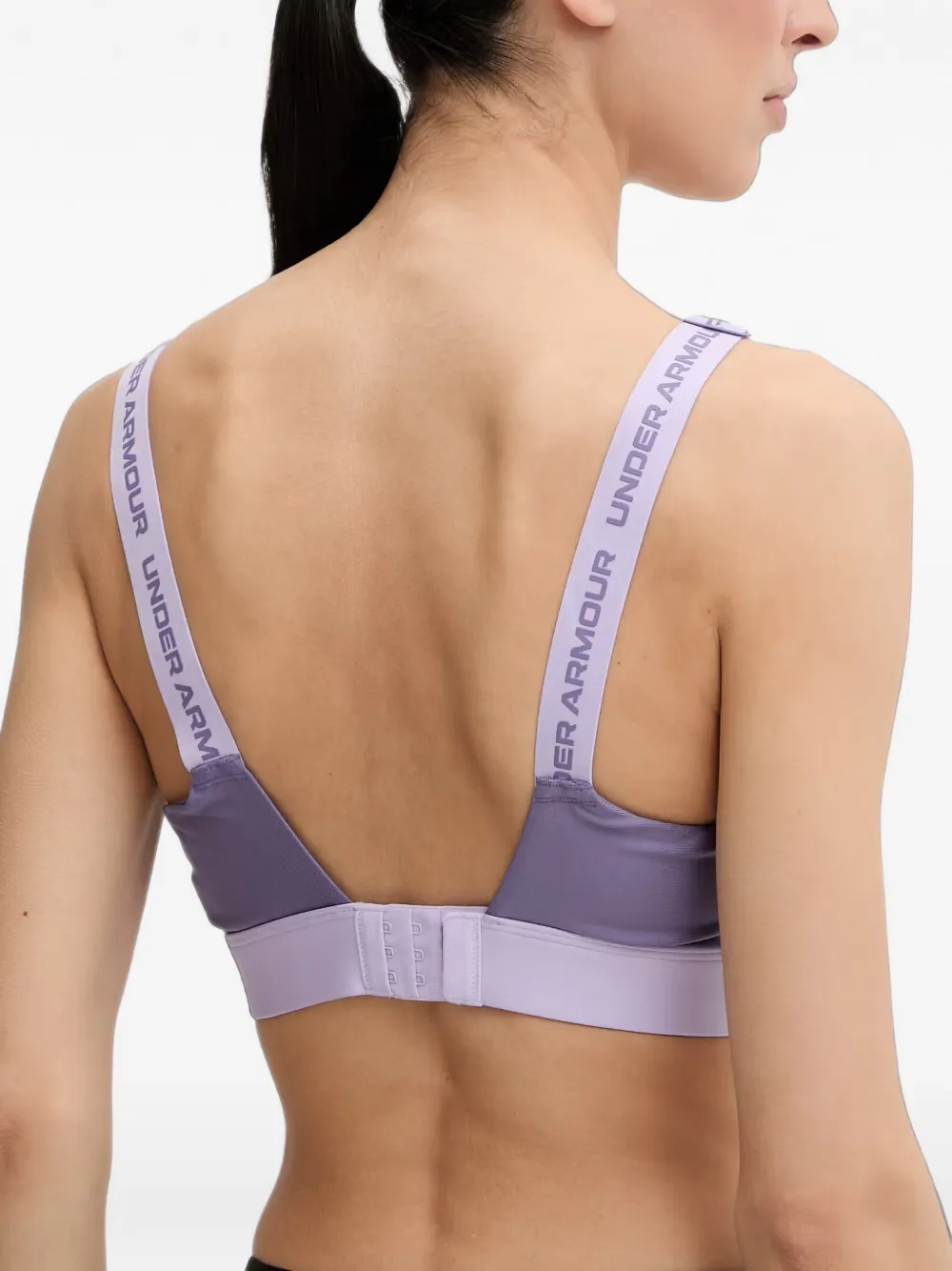 Under Armour Infinity 2.0 sport-bh met mesh vlak en hoge logoband Paars