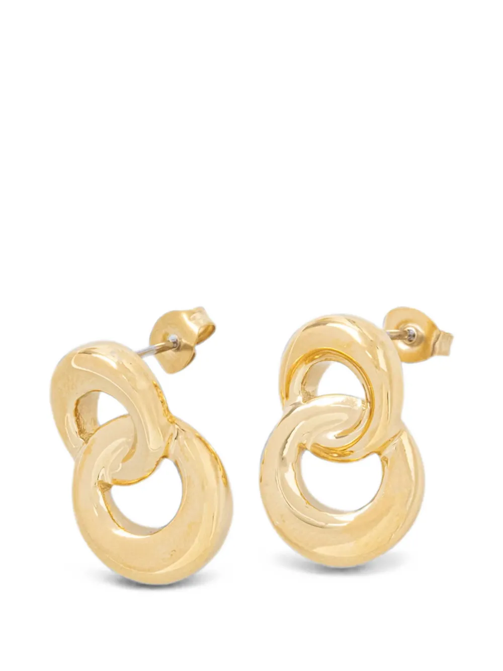Trussardi interlocking-ring earrings - Oro