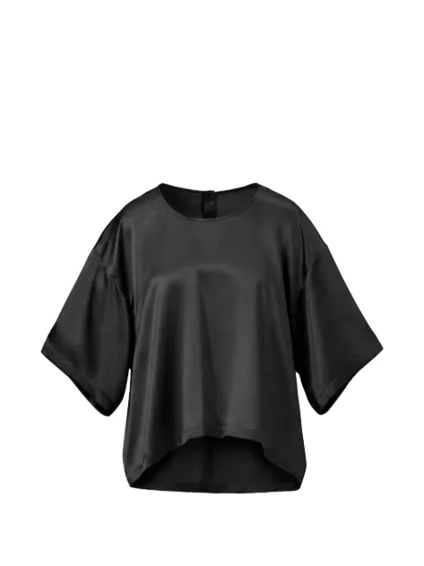 Almaz satin-finish high-low top