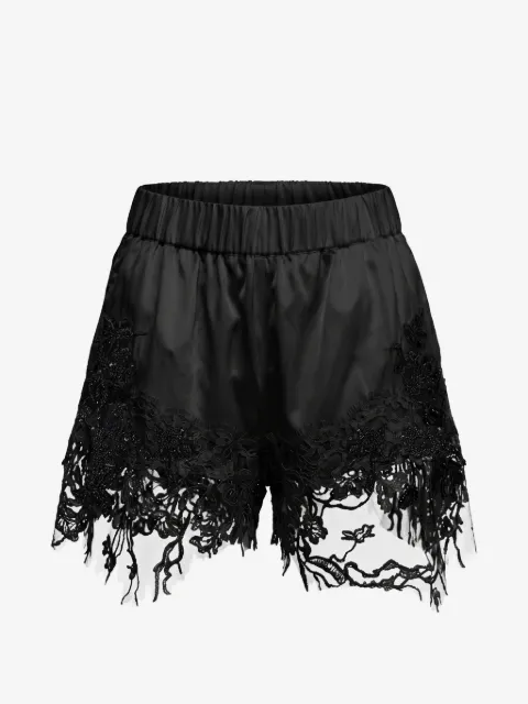 Almaz lace-trim mini shorts