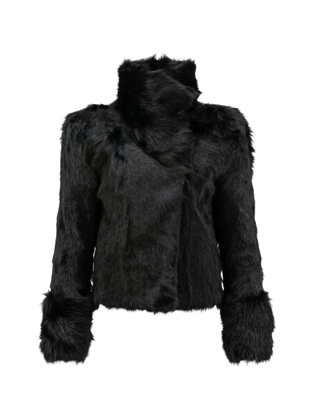 Almaz Dusk Fur Jacket In Black