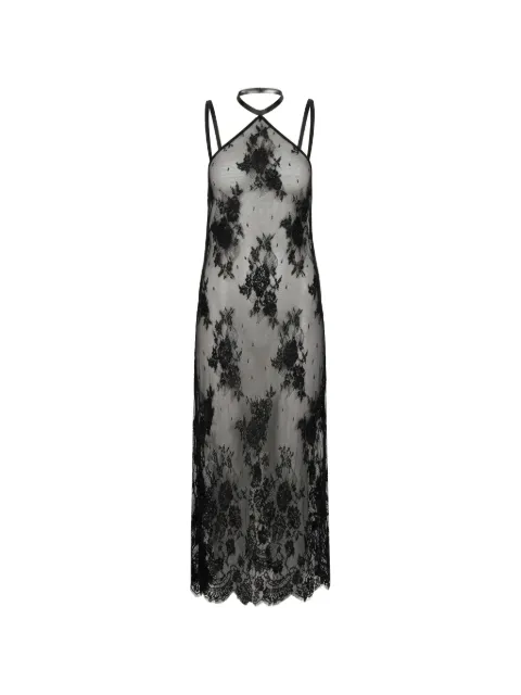 Almaz High Noon floral-lace midi dress