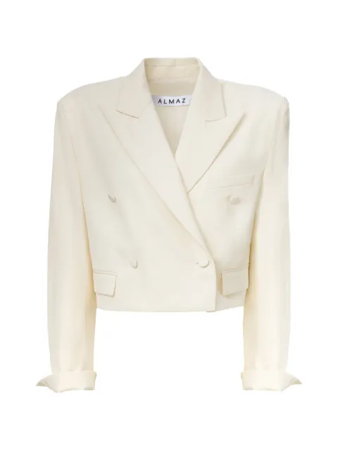 Almaz double-breasted cropped blazer