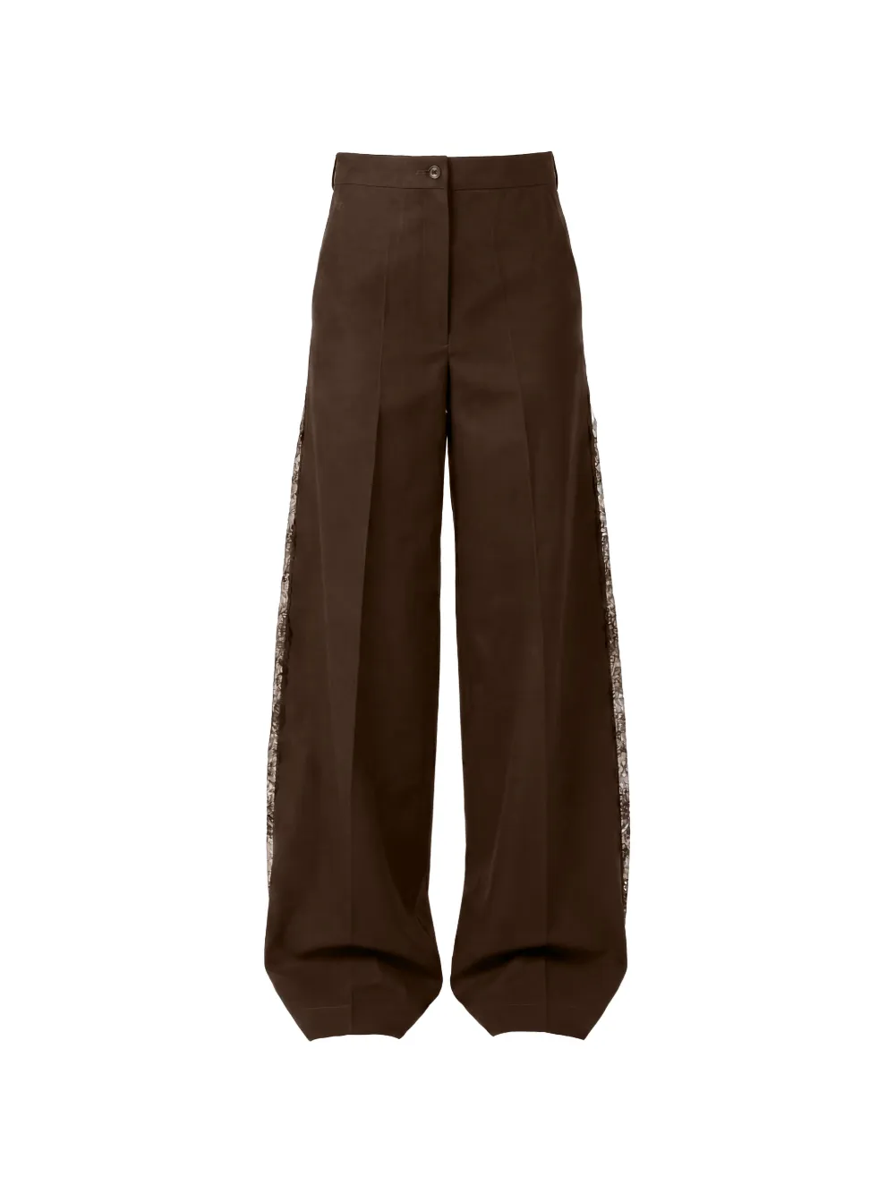 Almaz Canyon lace-panelled trousers - Marrone