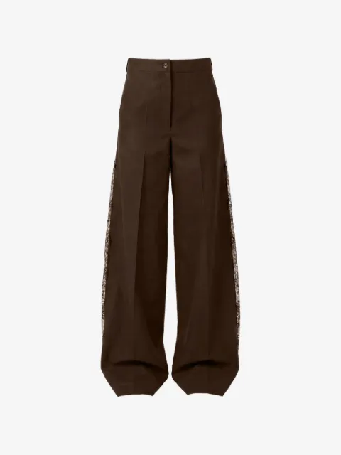 Almaz Canyon lace-panelled trousers