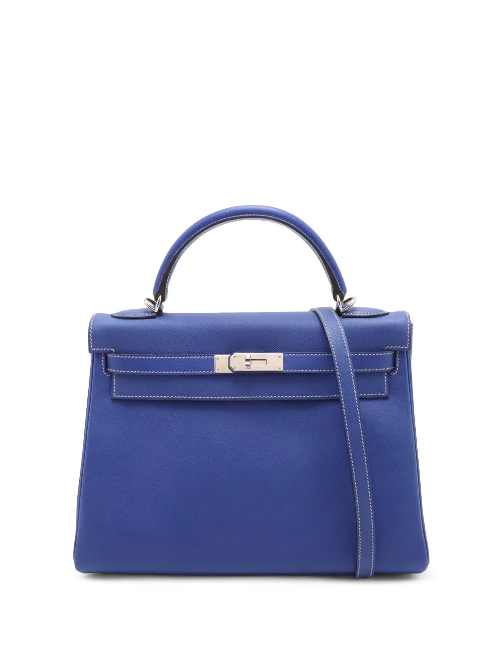 Hermès Pre-Owned Borsa a tracolla Epsom Candy Verso Kelly II Retourne 32 2011 - Blu