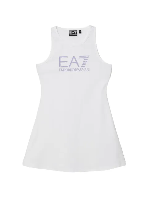 Ea7 Emporio Armani logo-print racerback dress