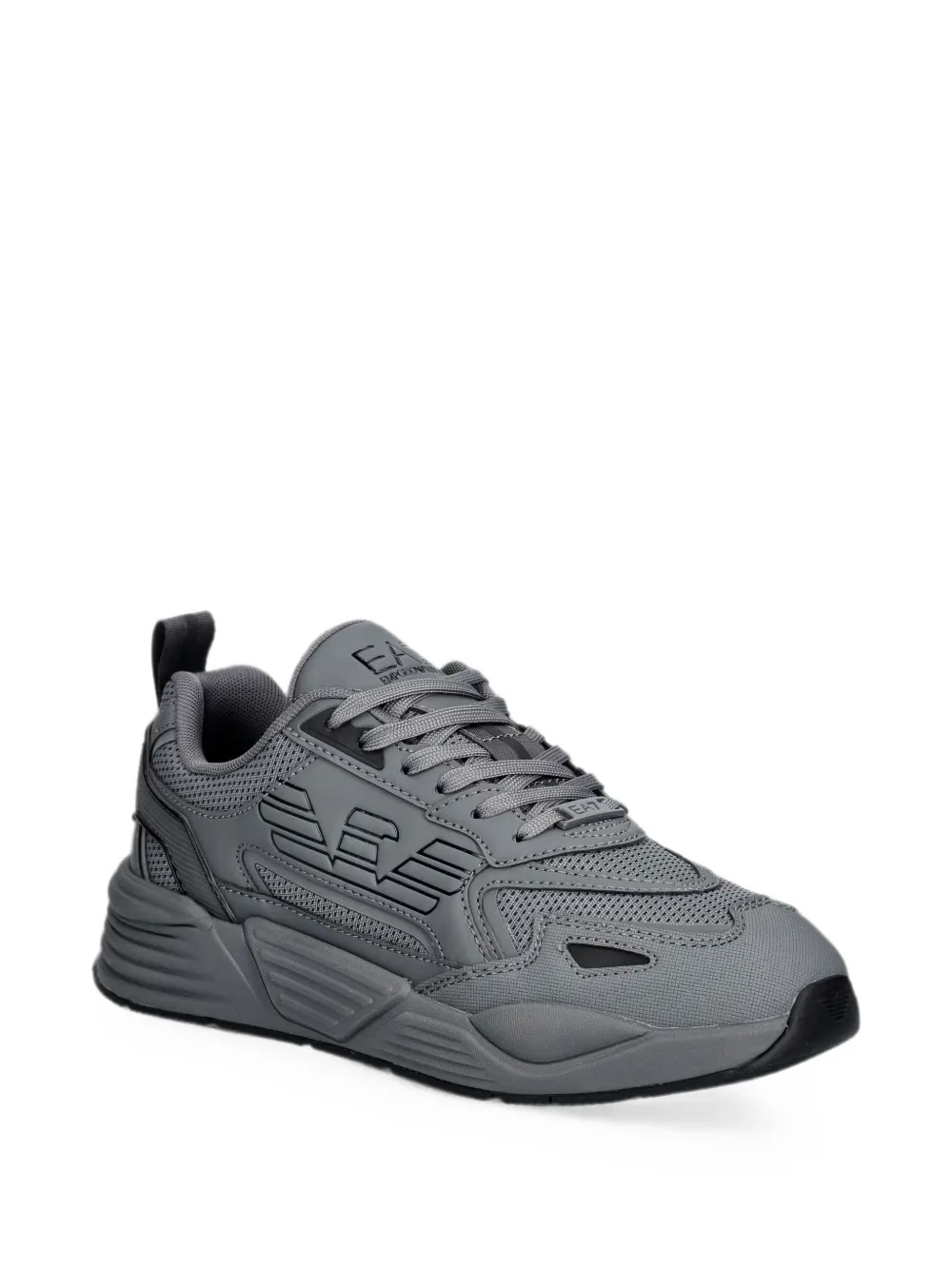 Ea7 Emporio Armani Sneakers met logopatch Grijs