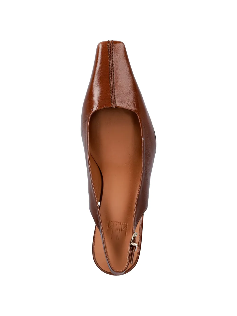 BILLI BI slingback square-toe pumps Bruin