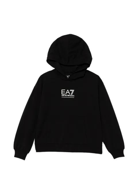 Ea7 Emporio Armani hoodie con logo estampado y bolsillo