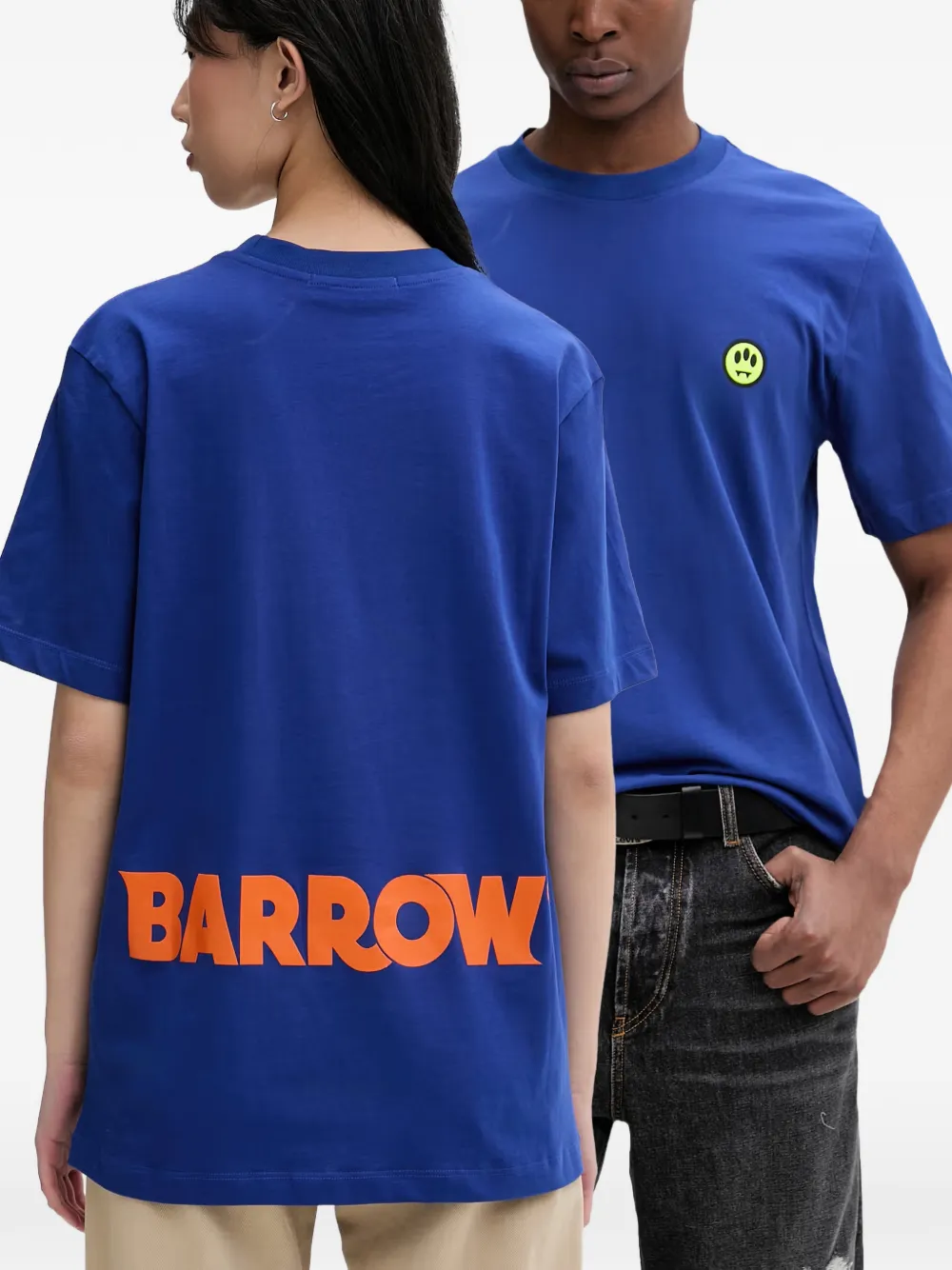 BARROW T-shirt met logoprint Blauw