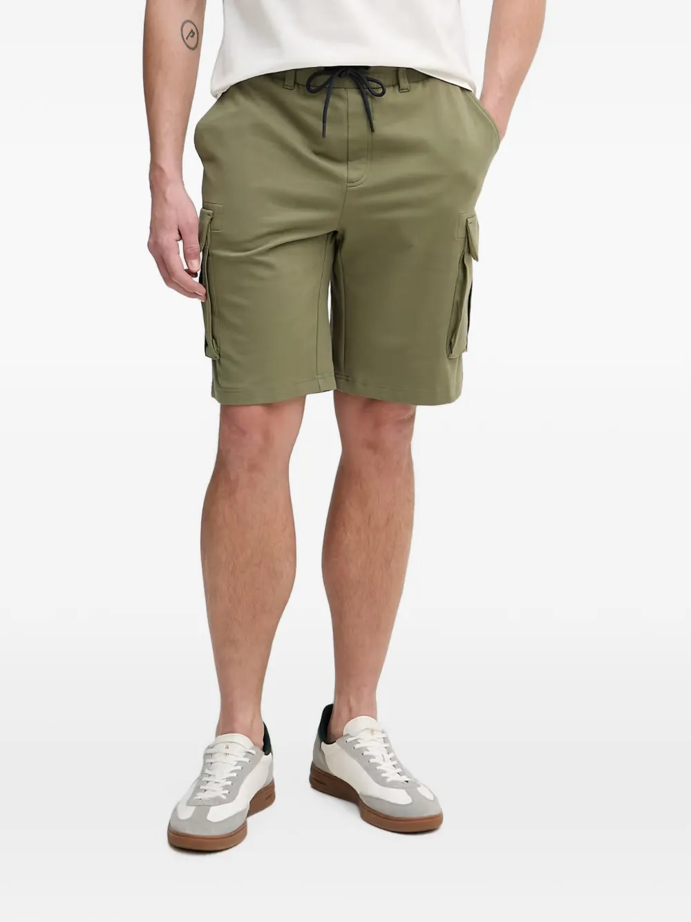 Aeronautica Militare drawstring-waist cargo shorts - Grün
