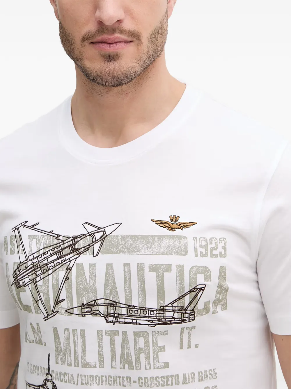 Aeronautica Militare T-shirt met grafische print Wit