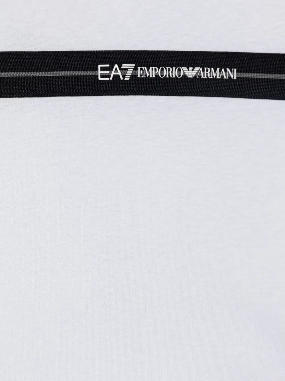 Ea7 Emporio Armani Cropped T-shirt Wit