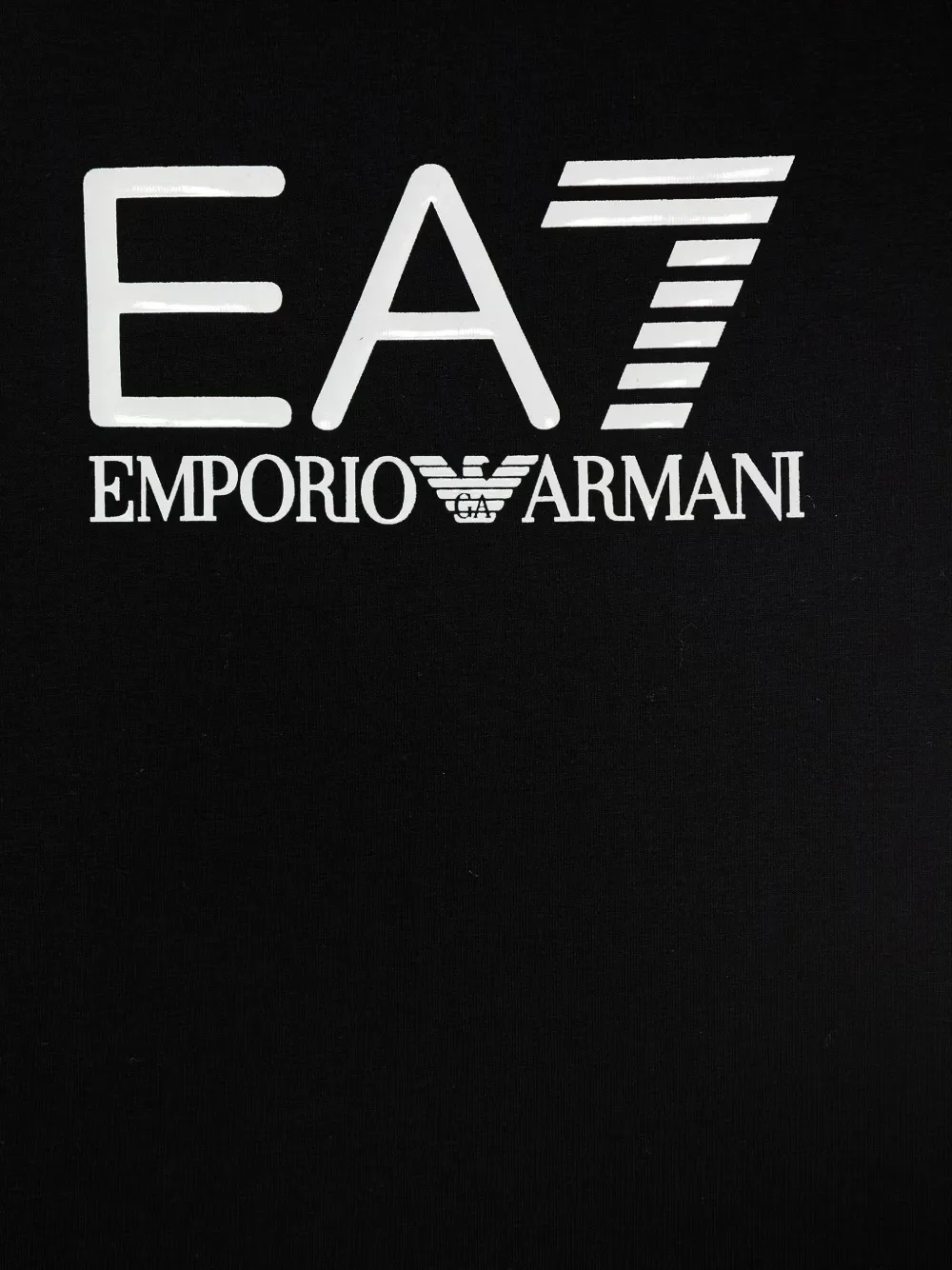 Ea7 Emporio Armani Racerback jurk met logo-print Zwart