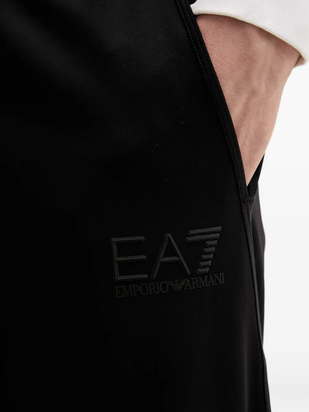 Ea7 Emporio Armani Trainingsbroek met logoprint Zwart