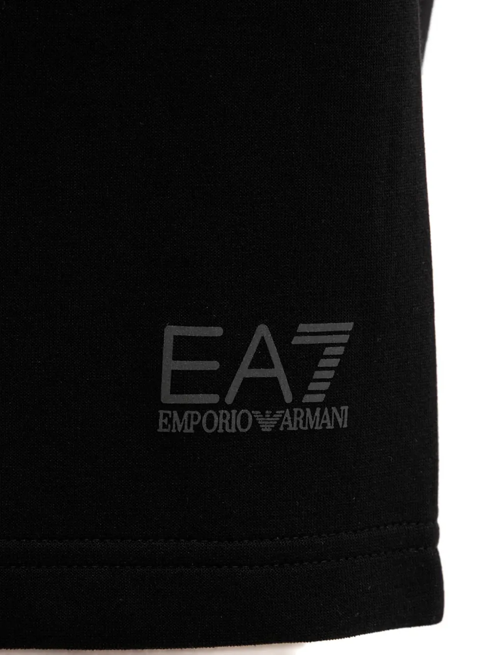 Ea7 Emporio Armani Shorts met logoprint Zwart