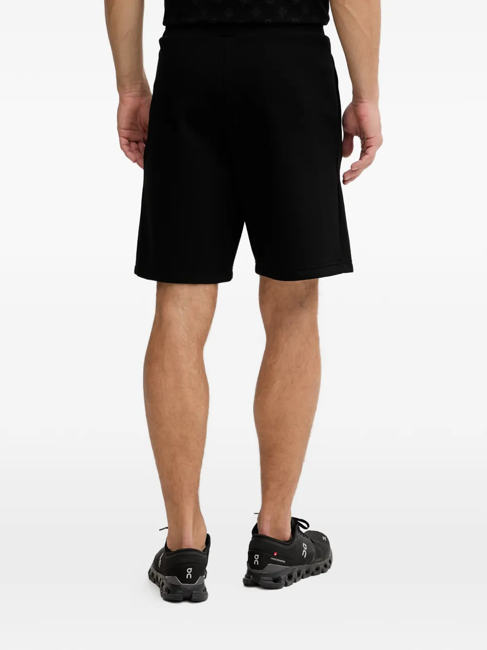 Ea7 Emporio Armani Shorts met logoprint Zwart
