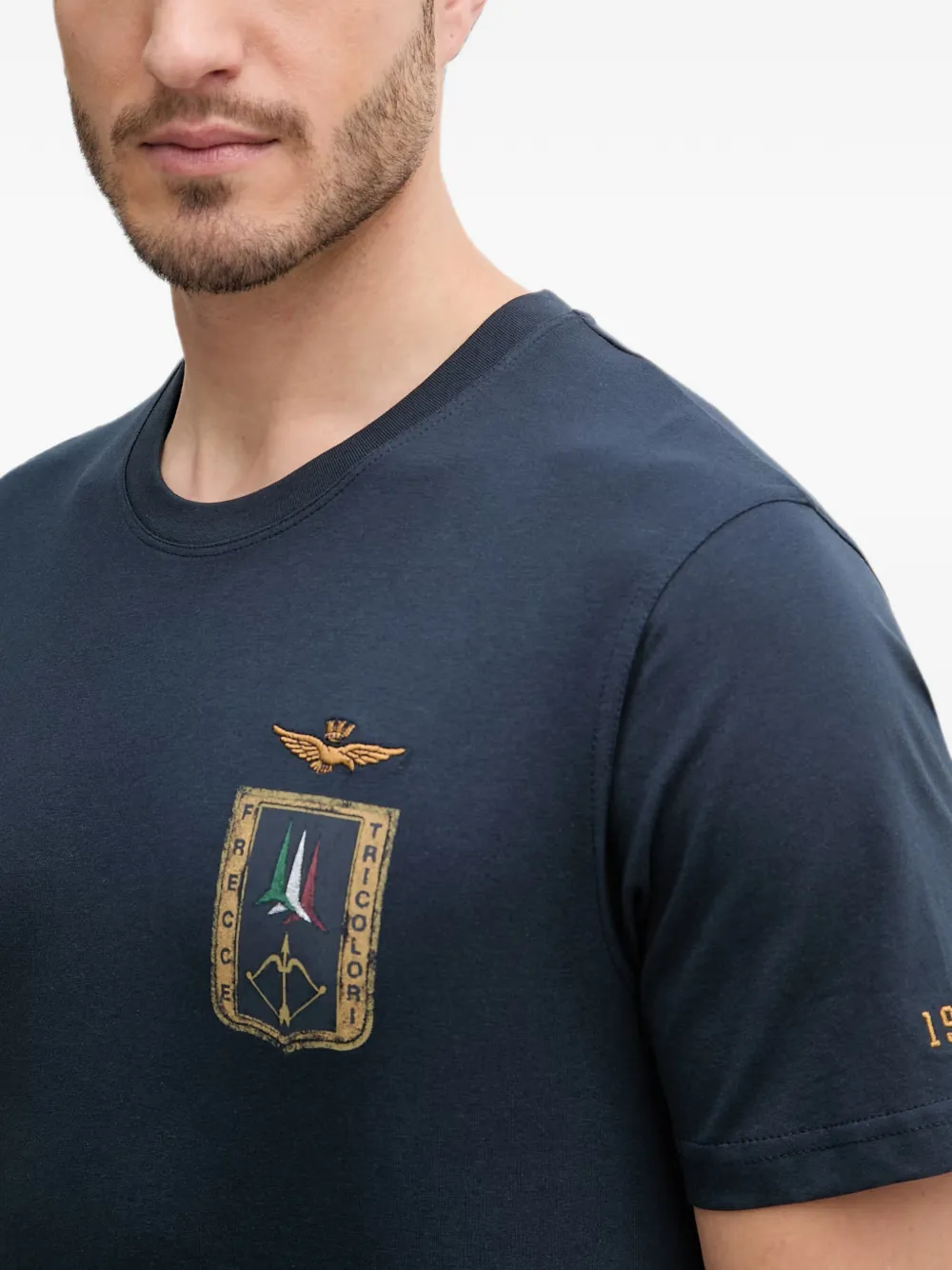 Aeronautica Militare T-shirt met logoprint Blauw
