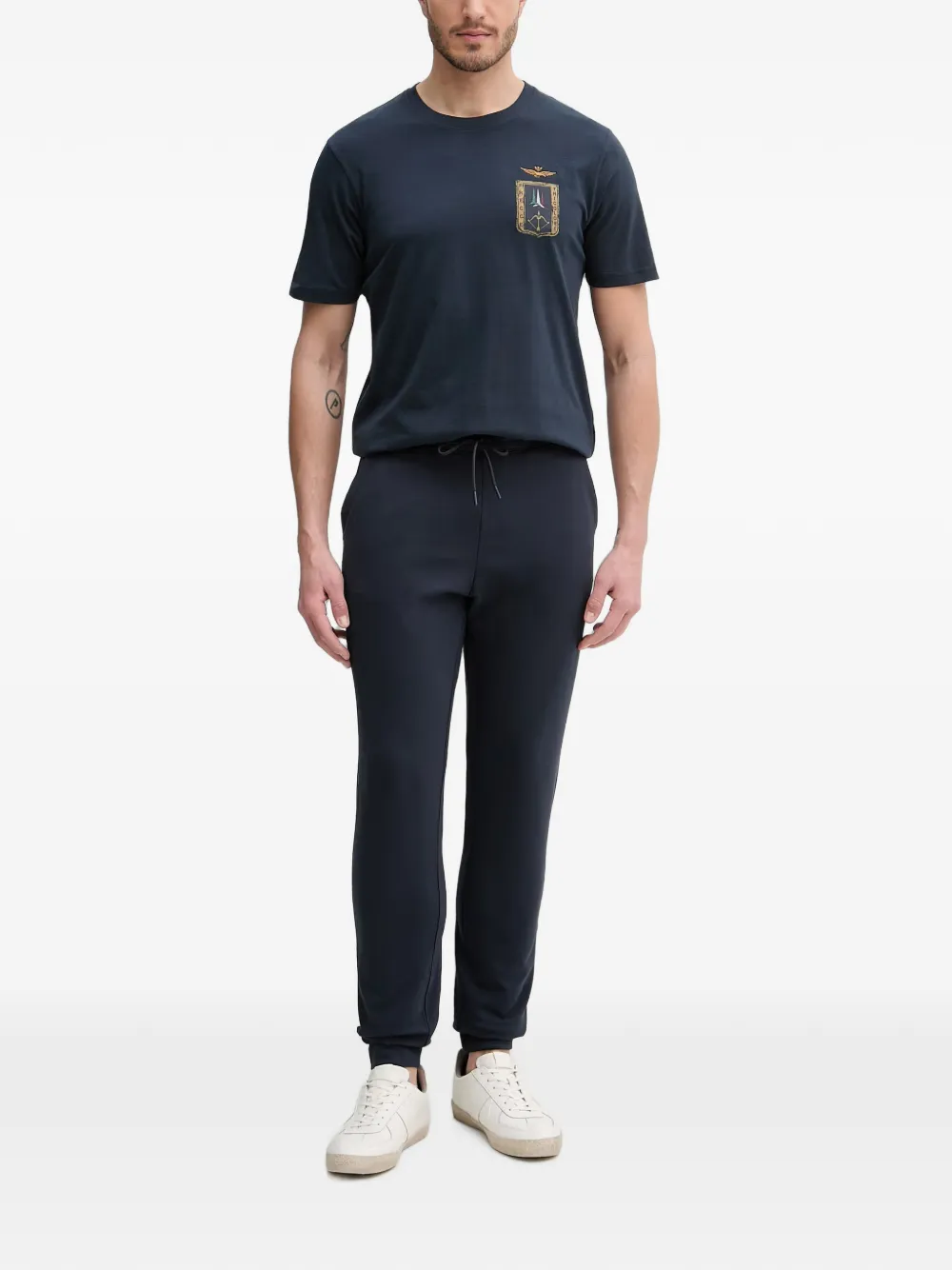 Aeronautica Militare T-shirt met logoprint Blauw