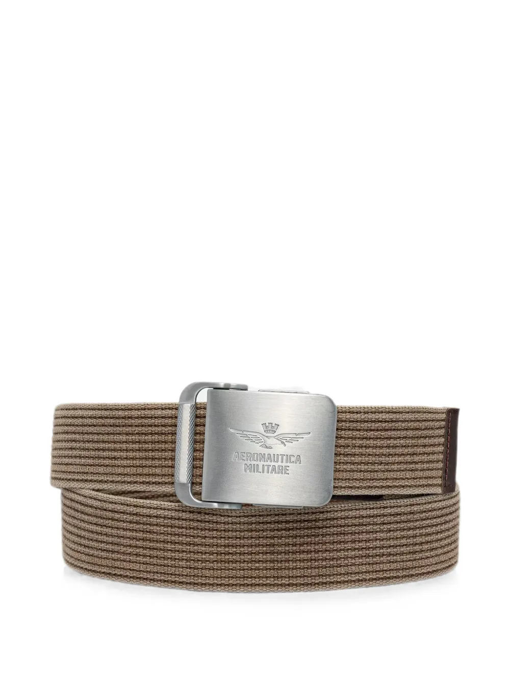 Aeronautica Militare logo-engraved buckle belt - Nude
