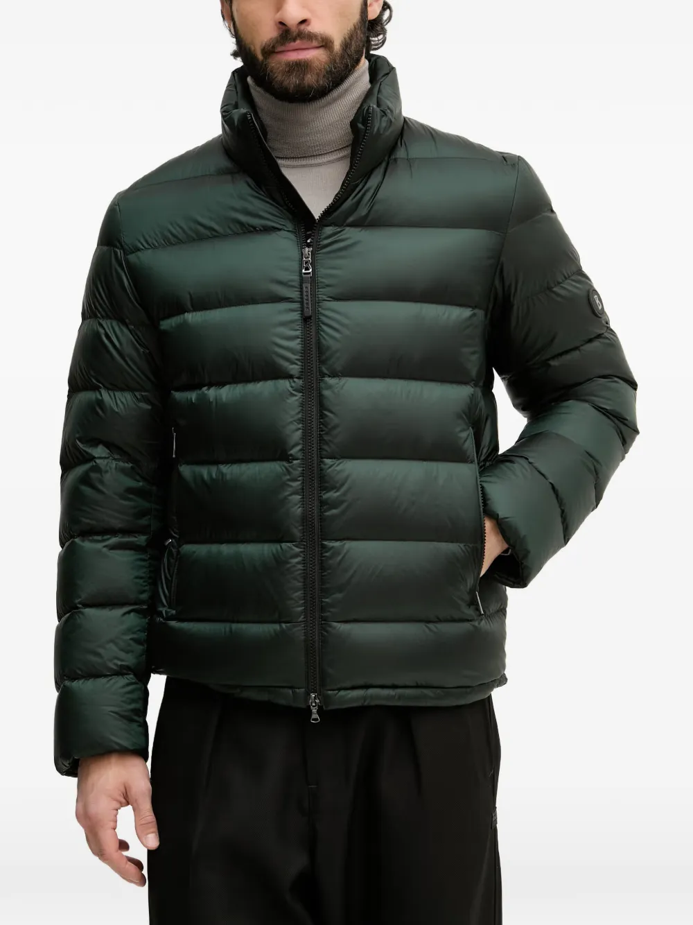 Bogner Hugh Quilted Puffer Jacket In Green