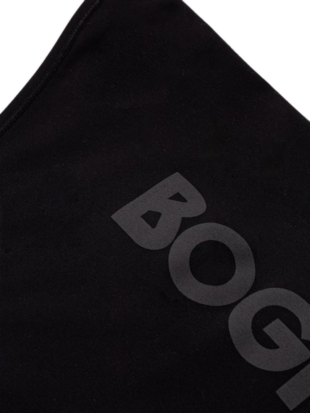 BOGNER Sjaal met logoprint Zwart