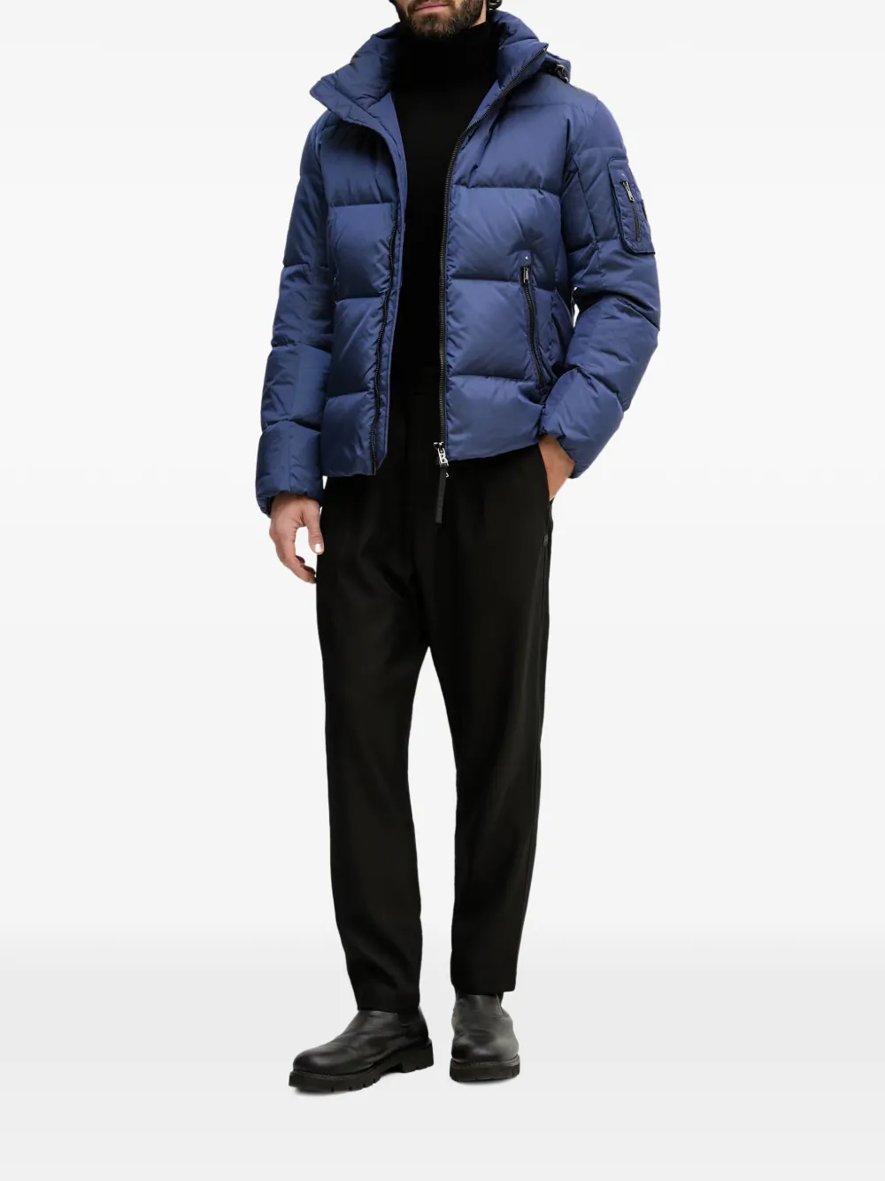 BOGNER Jamy gewatteerd jack met capuchon Blauw