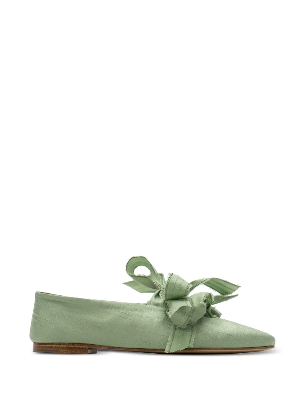 Sleeper Ballerine Mille-feuille con fiocco - Verde