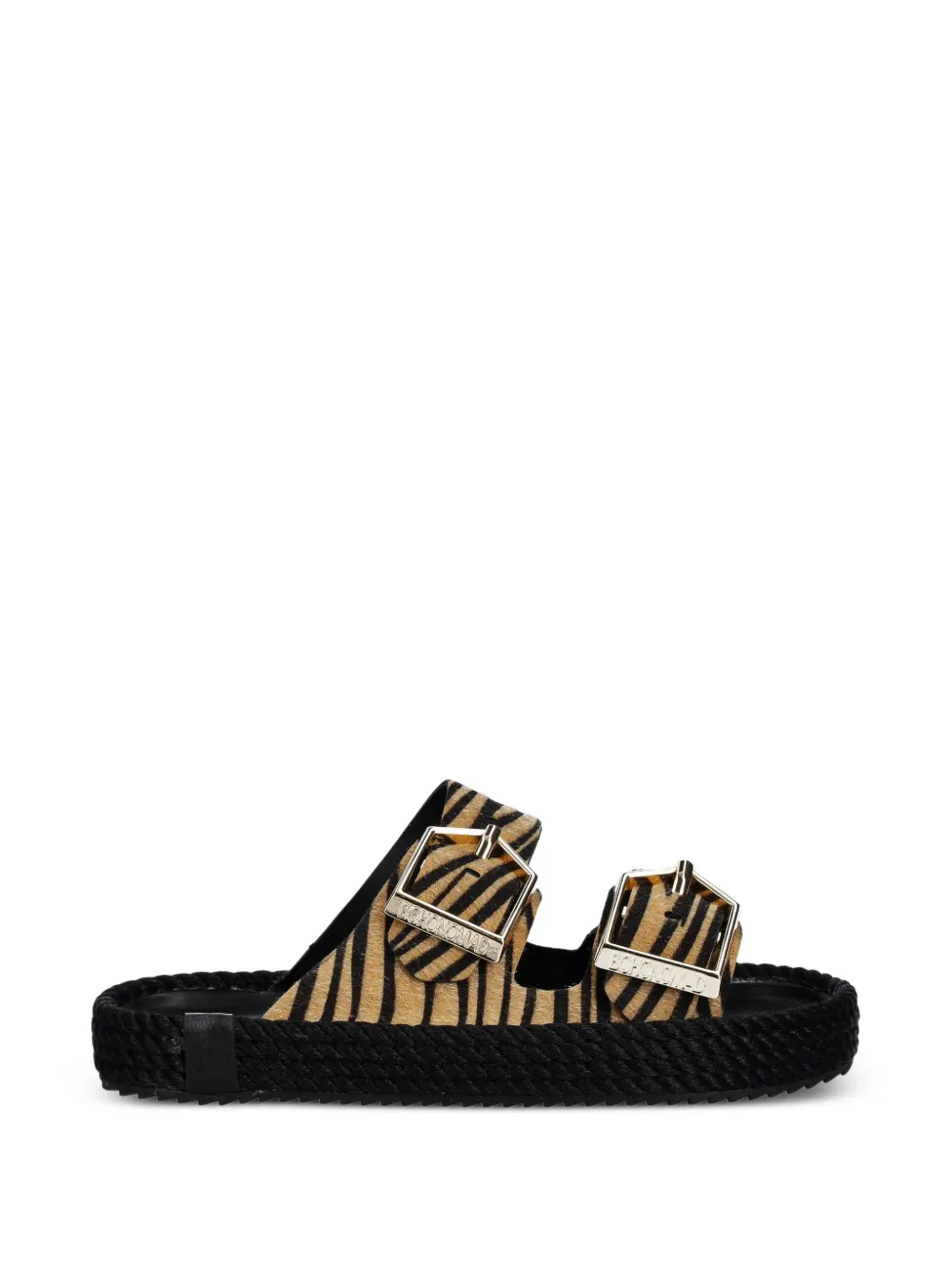 BOHONOMAD Sydney zebra-print buckle-fastening espadrilles