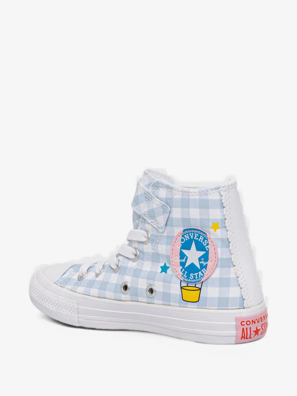Converse Kids 체크 터치 스트랩 스니커즈