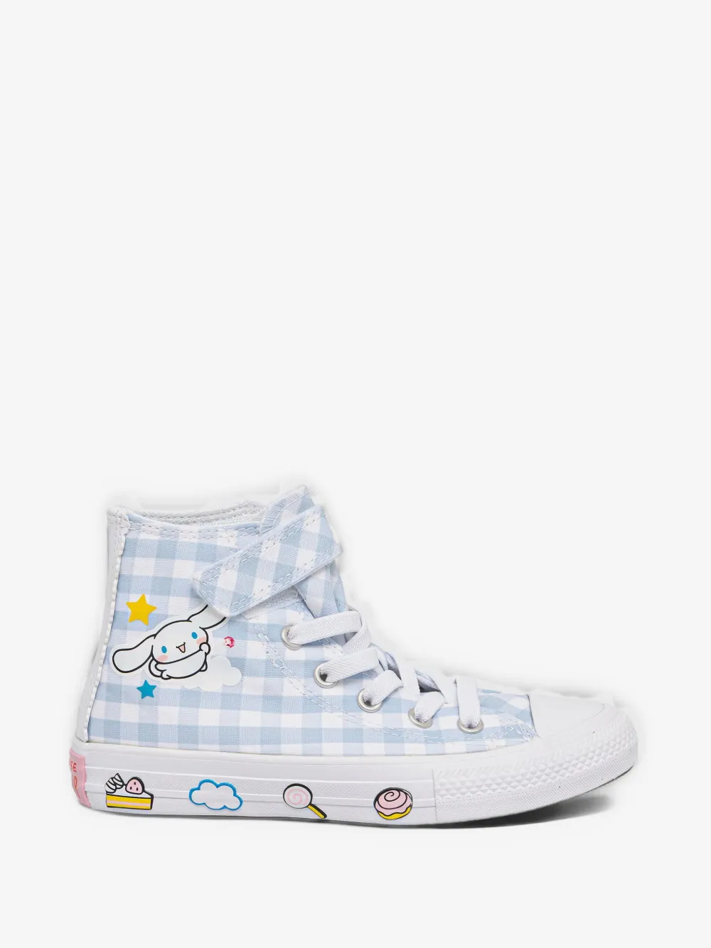 Converse Kids 체크 터치 스트랩 스니커즈