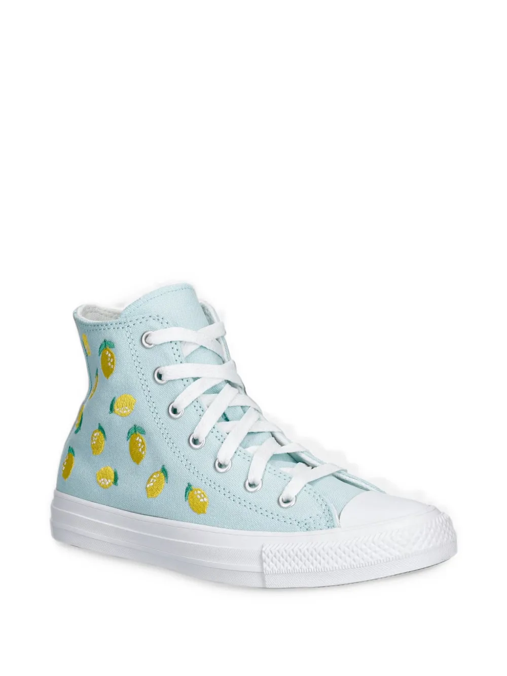 Converse Kids Chuck Taylor lemon-embroidered sneakers - Blu
