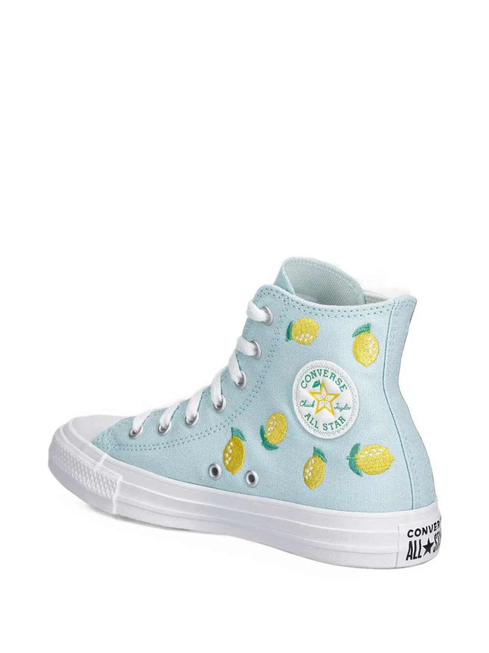 Converse Kids 척 테일러 레몬 자수 스니커즈
