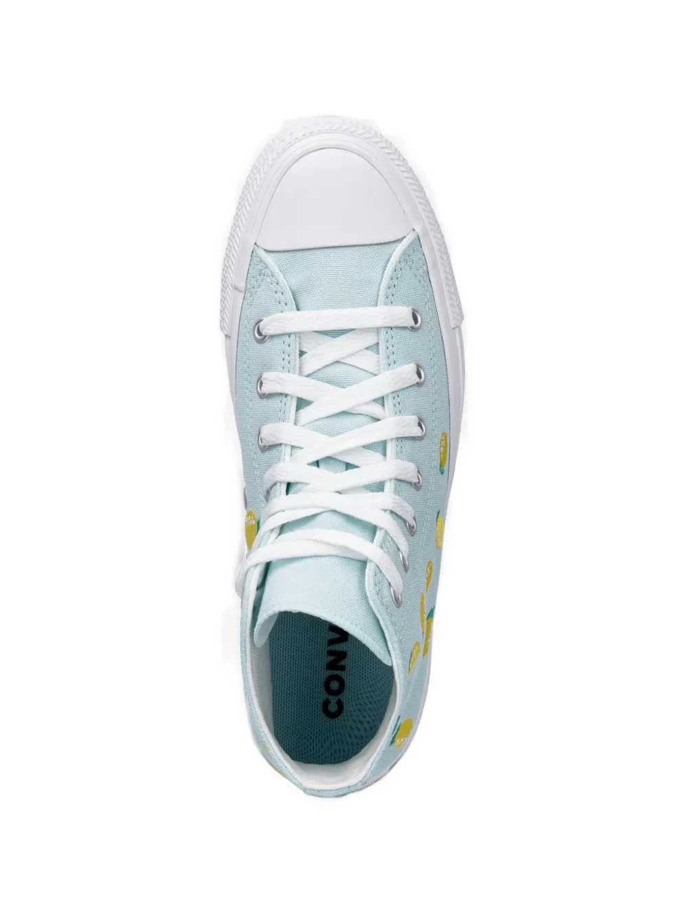 Converse Kids 척 테일러 레몬 자수 스니커즈