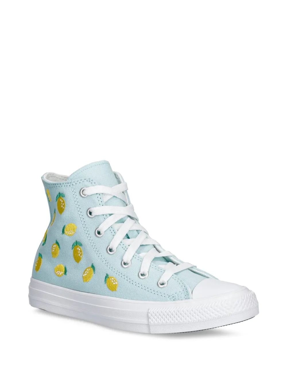 Converse Kids Chuck Taylor lemon-embroidered sneakers - Blu