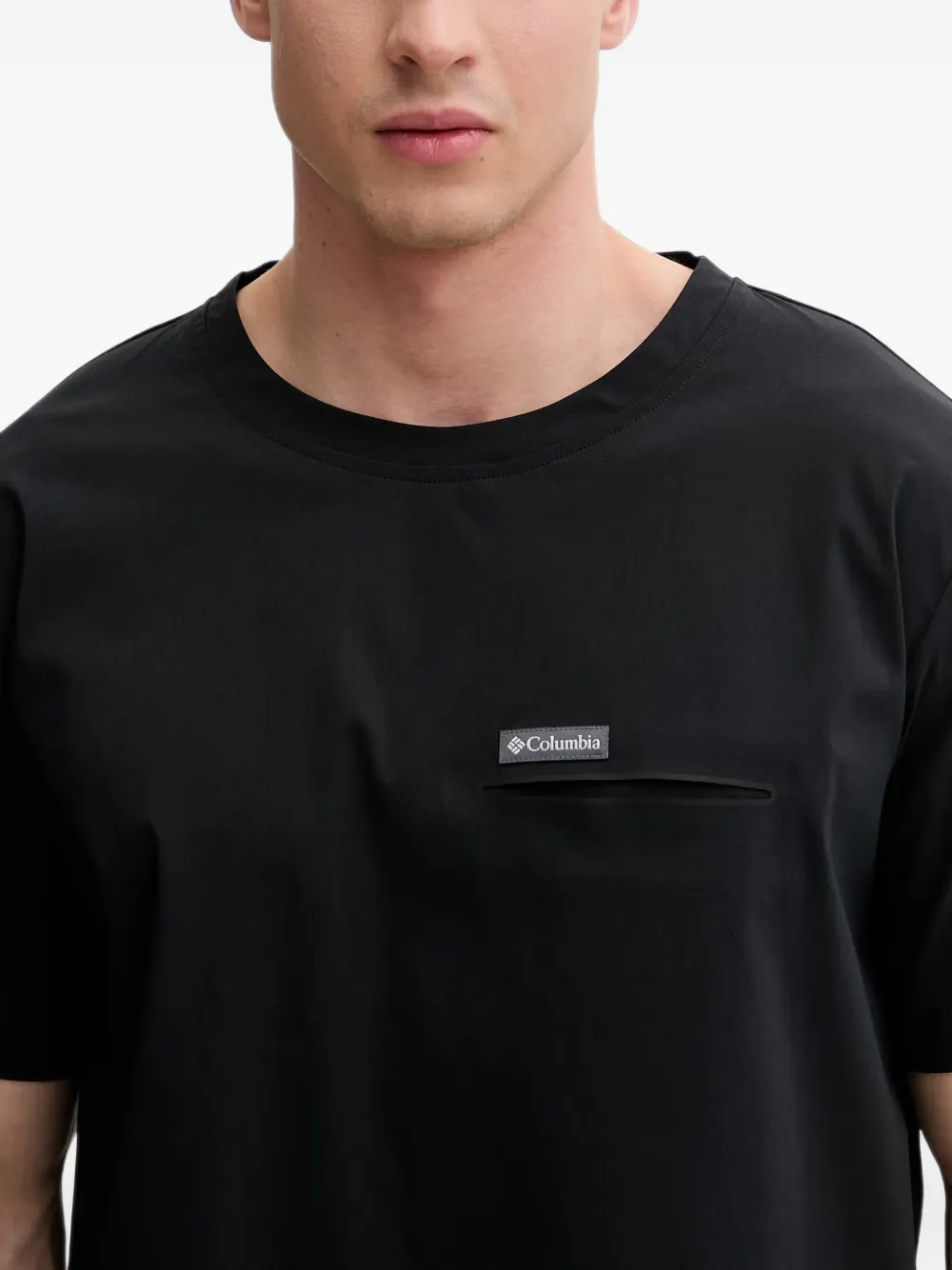 Columbia T-shirt met ritszak en logo-patch Zwart