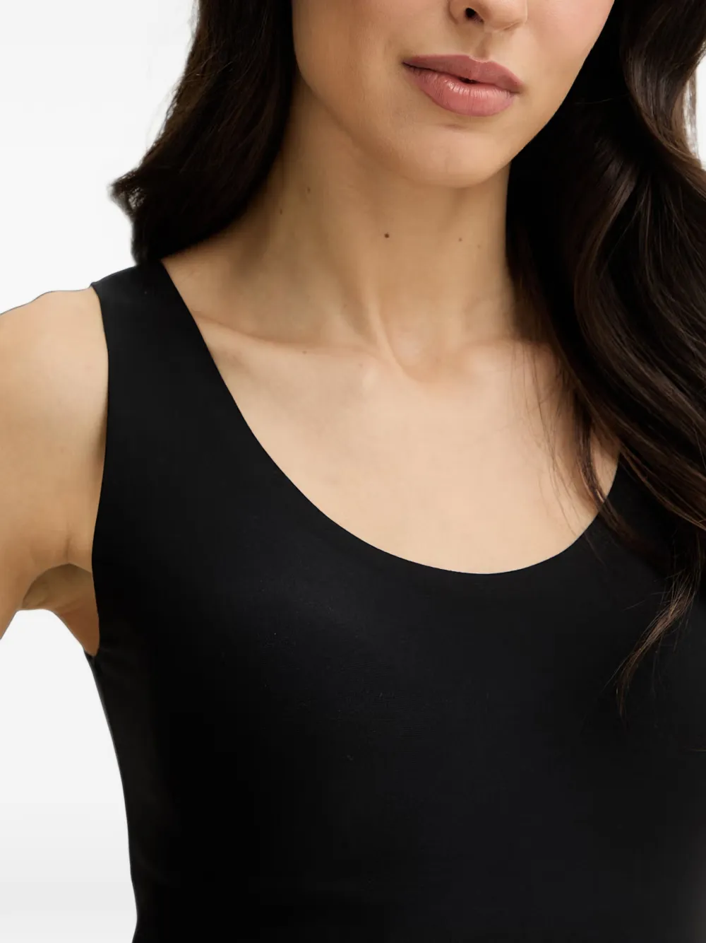 Chantelle scoop-neck tank top Zwart